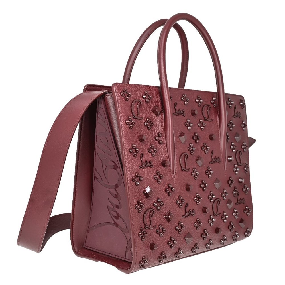 Christian Louboutin Medium Paloma Studs Leather Satchel Bag - Picture 1 of 8